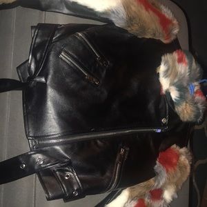 Slightly used faux biker jacket